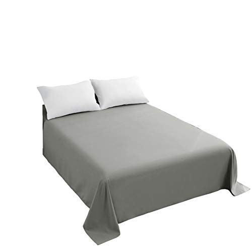 Gray Bedding Top Sheet - Twin Size