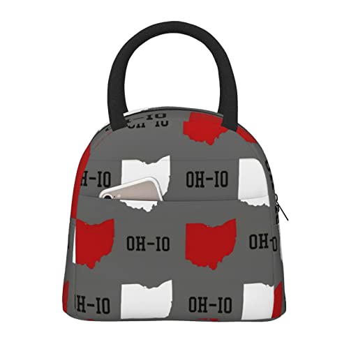 Gray Lunch Bag for Women Men