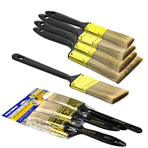 Great Andrew Paint Brushes, 5 Pack