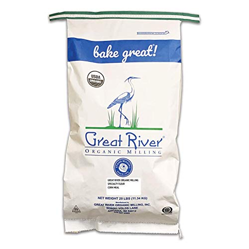 Great River Organic Milling 25lb Stone Ground Corn Meal