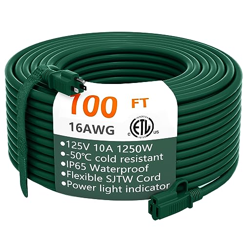 Green Extension Cord 100 ft