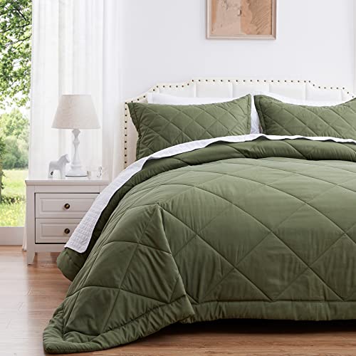 Green Lightweight Quilt Set - SunStyle Home