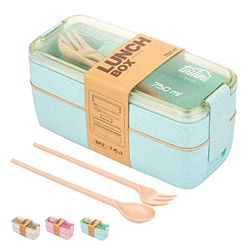 Green Stackable Bento Box for Meal Prep