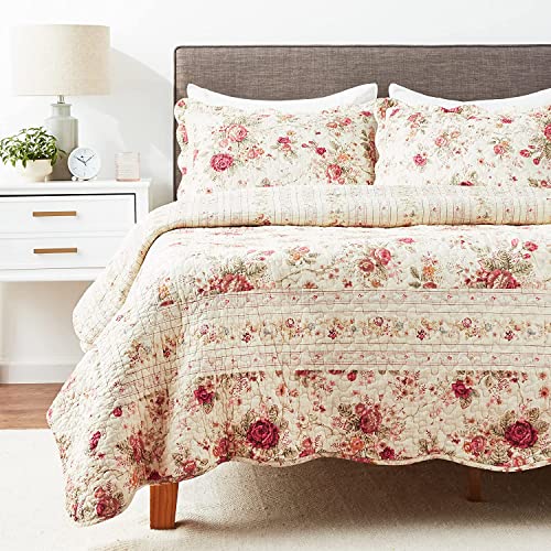 Greenland Home Antique Rose Twin Quilt Set