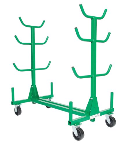 Greenlee 668 Mobile Material Handling Conduit and Pipe Rack with 603 Casters