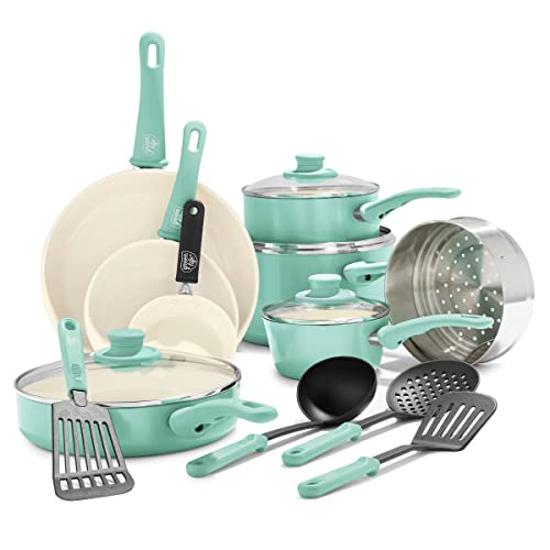 GreenLife Ceramic Nonstick Kitchen Cookware Set