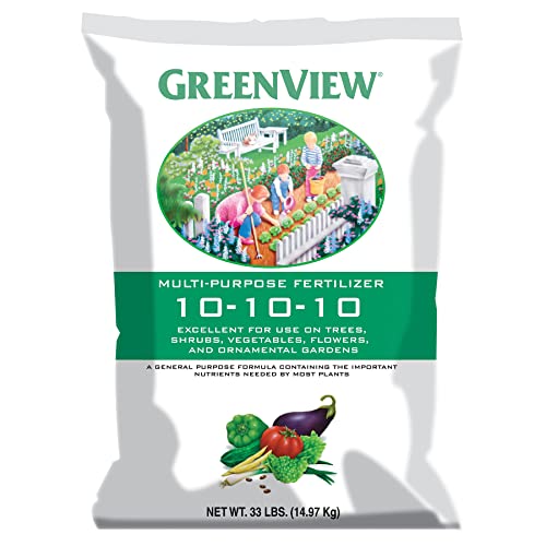 GreenView 2129872 Multi-Purpose Fertilizer, 33 lb bag - NPK 10-10-10