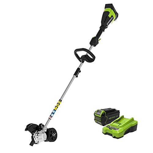 Greenworks 40V Edger with 4.0Ah Battery and Charger