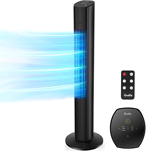 Grelife 36'' Tower Fan: Customizable Airflow, Remote Control, Quiet Cooling