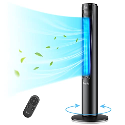 Grelife Tower Fan - Portable, Bladeless, and Quiet