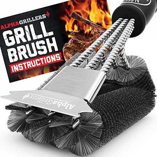 Grill Brush and Scraper - Heavy Duty BBQ Cleaner