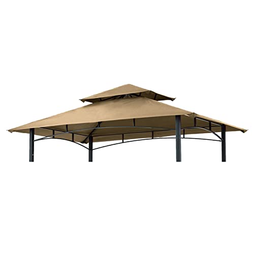 Grill Gazebo Replacement Canopy Roof - Hugline 5x8 Outdoor Grill Shelter Canopy Top