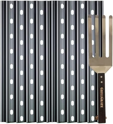 Grill Grate Set of 2 + Grate Tool - 13.75" - Premium Grilling Accessory