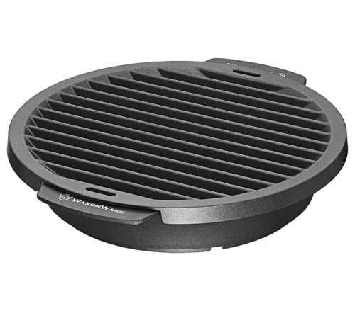 Smokeless BBQ Griddle Pan for Stovetops - 12" Black - WaxonWare
