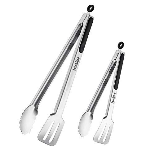 Grill Tongs for Cooking BBQ Heavy Duty Extra Long Grilling Tongs