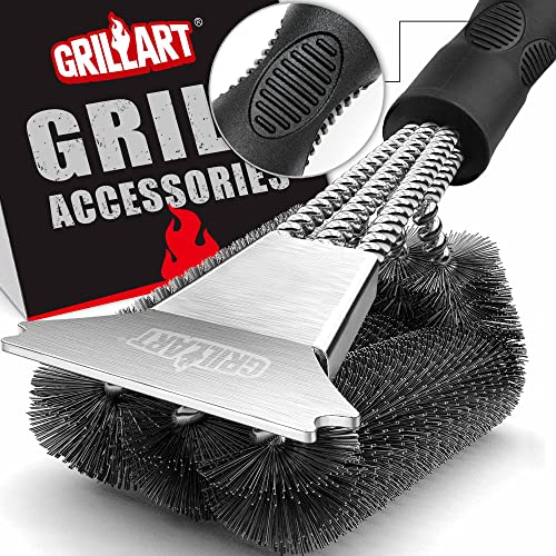 GRILLART BBQ Grill Brush and Scraper