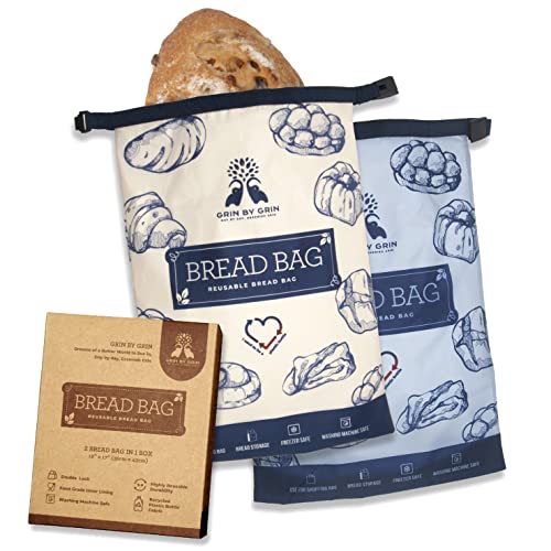 GRIN BY GRIN Reusable Zipper Bread Bags
