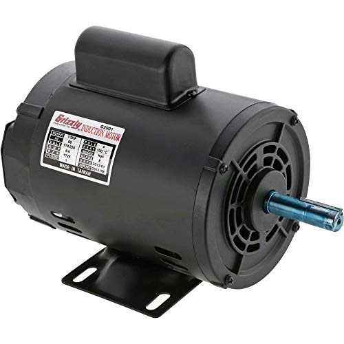 Grizzly Industrial G2901 - Motor 1/2 HP Single-Phase 1725 RPM Open 110V/220V