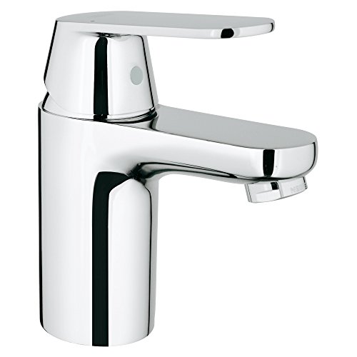 Grohe 3287700A Eurosmart Cosmopolitan S-Size Single-Handle Single-Hole Bathroom Faucet Without Pop Up - 1.2 GPM, Starlight Chrome