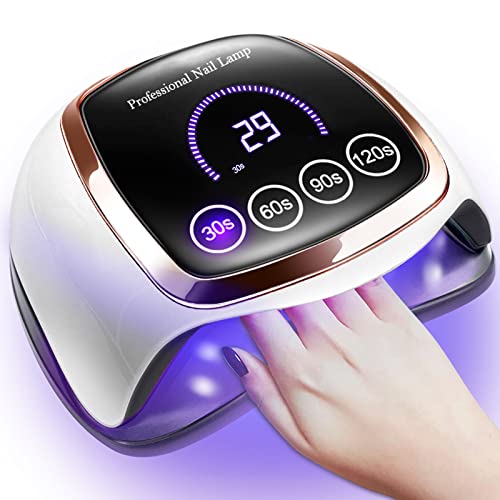 Gugusure 180W Nail Dryer for Gel Polish with LCD Display