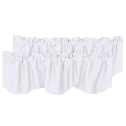 15 Superior White Valances For Bedroom Windows For 2024 Storables   H.versailtex 2 Panels Blackout Curtain Valances For Kitchen Windowsliving Roombathroom Privacy Protection Rod Pocket Decoration Scalloped Winow Valance Curtains 52 W X 18 L Pure 31CsYnd2kaL 