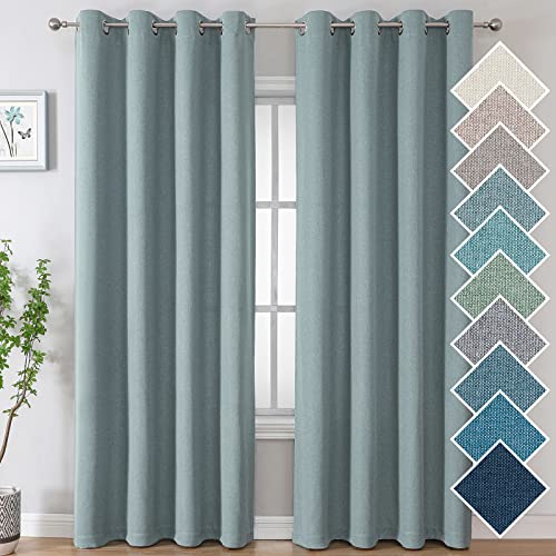 H.VERSAILTEX Faux Linen Textured Curtain