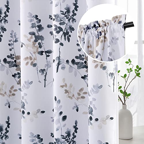 H.VERSAILTEX Floral Curtains 84 Inches Long Printed Pattern Room Darkening Curtains