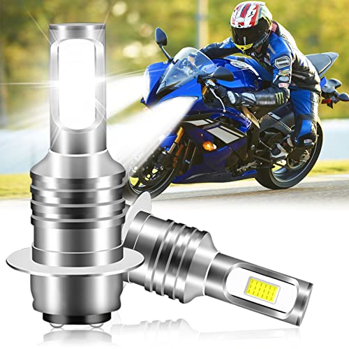 OBNDVU H6M LED Headlight Bulbs for Kawasaki, Yamaha, Big Bear 6000K