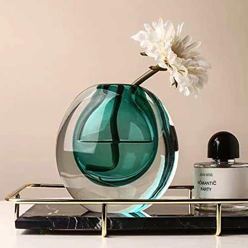 Haetingcare Glass Diffuser Bottle, Bud Vase (Blue)