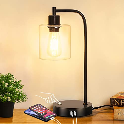 Haian Dimmable Table Lamp with USB Ports