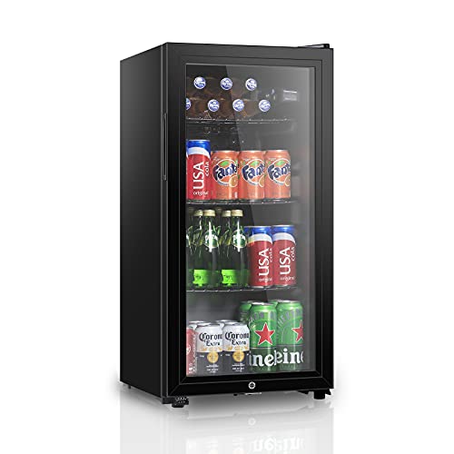 HAILANG Beverage Refrigerator - Freestanding Beverage Cooler