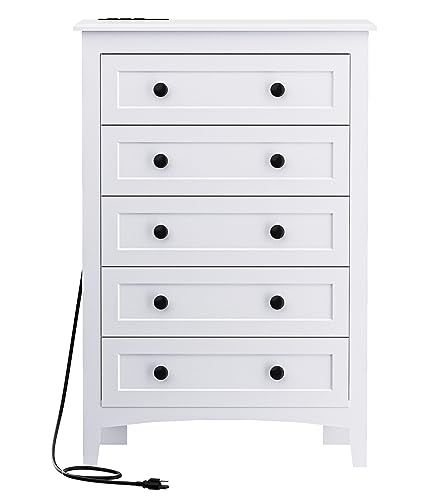 HAIOOU 5 Drawer Dresser - Large Storage Chest of Drawers