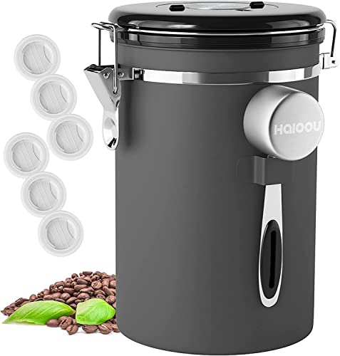 Coffee Gator Mini Travel Canister - Borosilicate Glass & Stainless Steel  Container for Beans Grounds & Dry