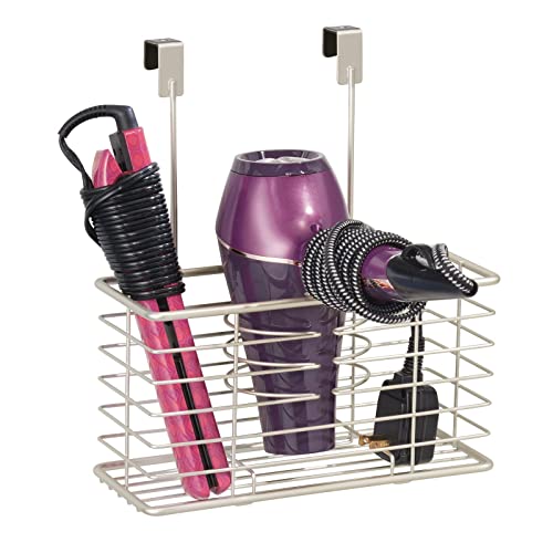 Hair Dryer Holder Storage Organizer Basket for Bathroom