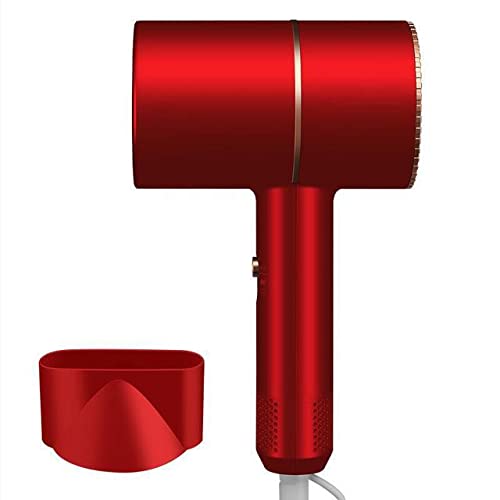 Red Mini Portable Anion HairDryer for Home and Travel by WYKJ