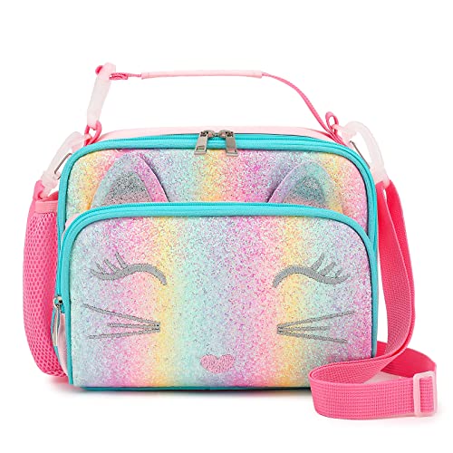 Hairao Cat Lunch Box for Girls