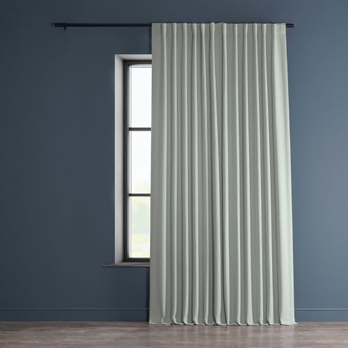 Half Price Drapes Faux Linen Room Darkening Curtains