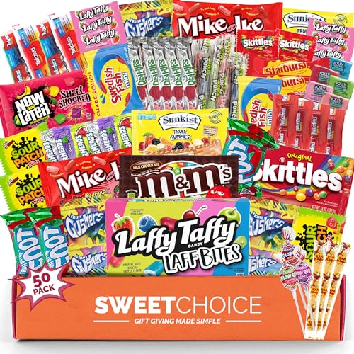 Halloween Candy Gift Box Care Package - 50 Count