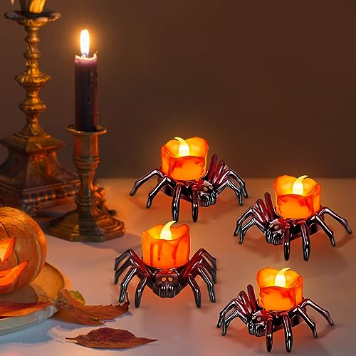 Halloween Flameless LED Tea Lights Candles