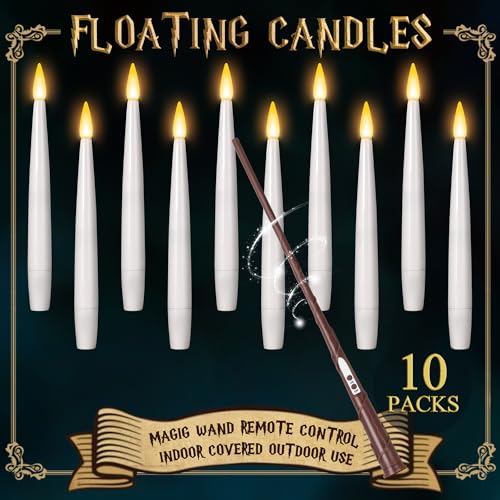 Halloween Floating Candles with Wand Remote