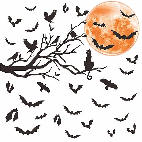 Halloween Moon Wall Stickers