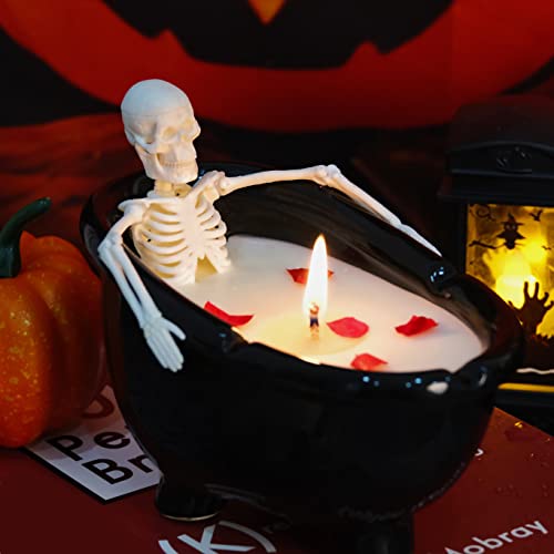 Novelty Skeleton Candle with Milk Bath for Family Halloween Parties