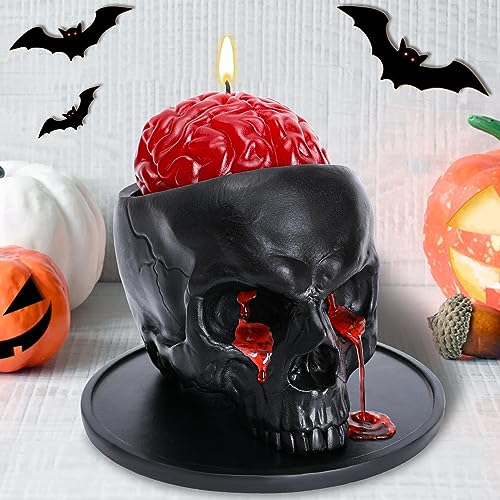 Halloween Skull Bleeding Candle Gothic Decorations