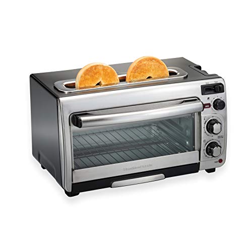 Hamilton Beach 2-in-1 Countertop Toaster Oven and Long Slot 2 Slice Toas...