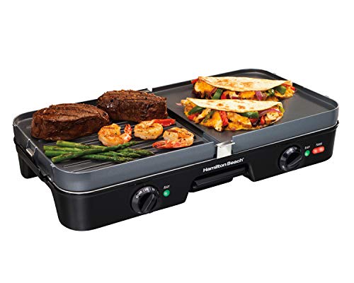 Hamilton Beach 3-in-1 Electric Indoor Grill + Griddle