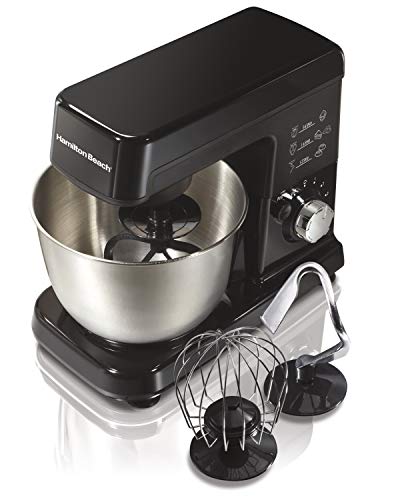 Hamilton Beach 6 speed Electric Stand Mixer with Stainless Steel Bowl