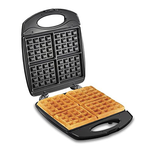 Dash Deluxe No-Drip Waffle Iron Maker Machine 1200W + Hash Browns, or Any  Breakfast, Lunch, & Snacks with Easy Clean, Non-Stick + Mess Free Sides