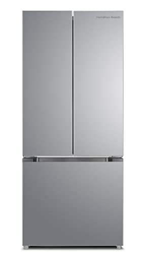 Hamilton Beach French Door Refrigerator, 17.7 cu ft, Stainless Steel