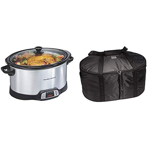 Magnifique 8-Quart Digital Programmable Slow Cooker with Timer - Small  Kitchen Appliance for Family Dinners - Serves 10+ People - Heat Settings:  Keep