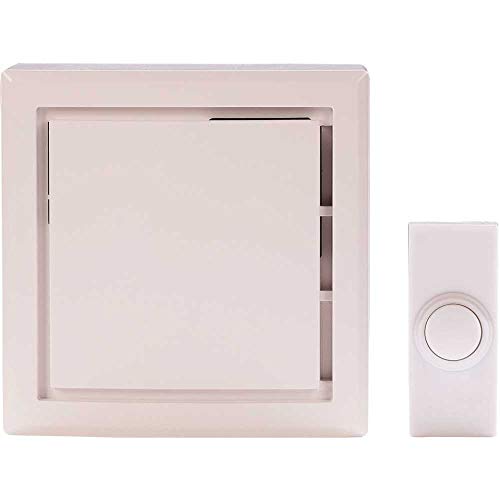 Wireless Plug-In Door Bell Kit with 2 Push Buttons in White by Hampton Bay